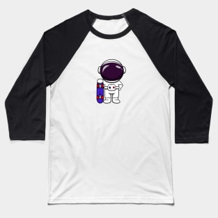 astronaut sketboard Baseball T-Shirt